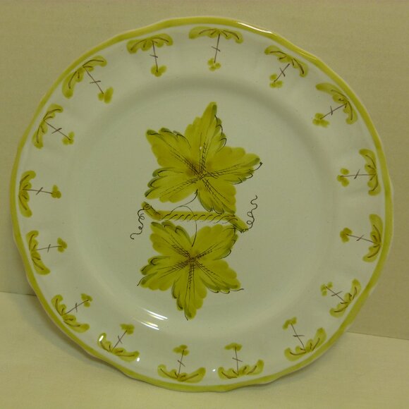 PV ITALY / Italica Ars Hand Painted Floral Set of 4 Salad Plates & 4 Mugs NOS - Picture 3 of 12